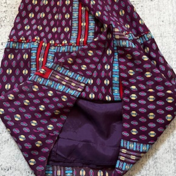 Nanette Lepore Boho Geometric Sleeveless Silk Dress Women's 2 - Picture 5 of 9